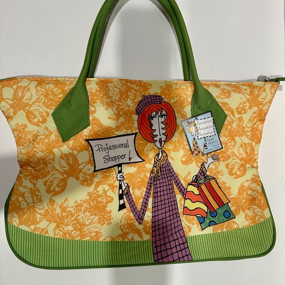 Dolly Mama Personal Shopper Zippered Tote Bag - Picture 3 of 6